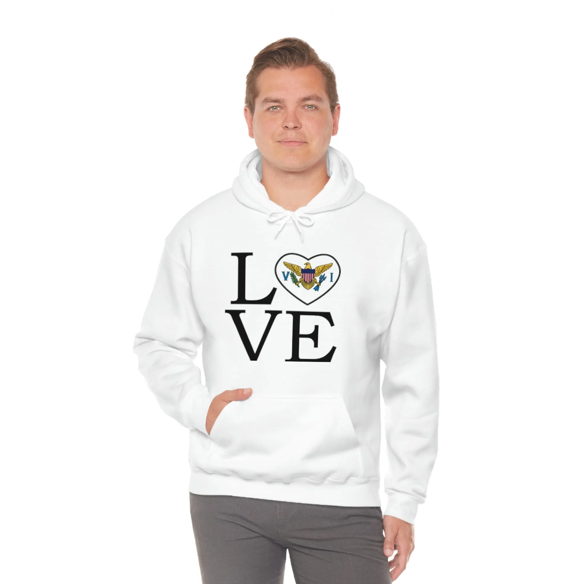 Heart of the USVI Flag Hoodie