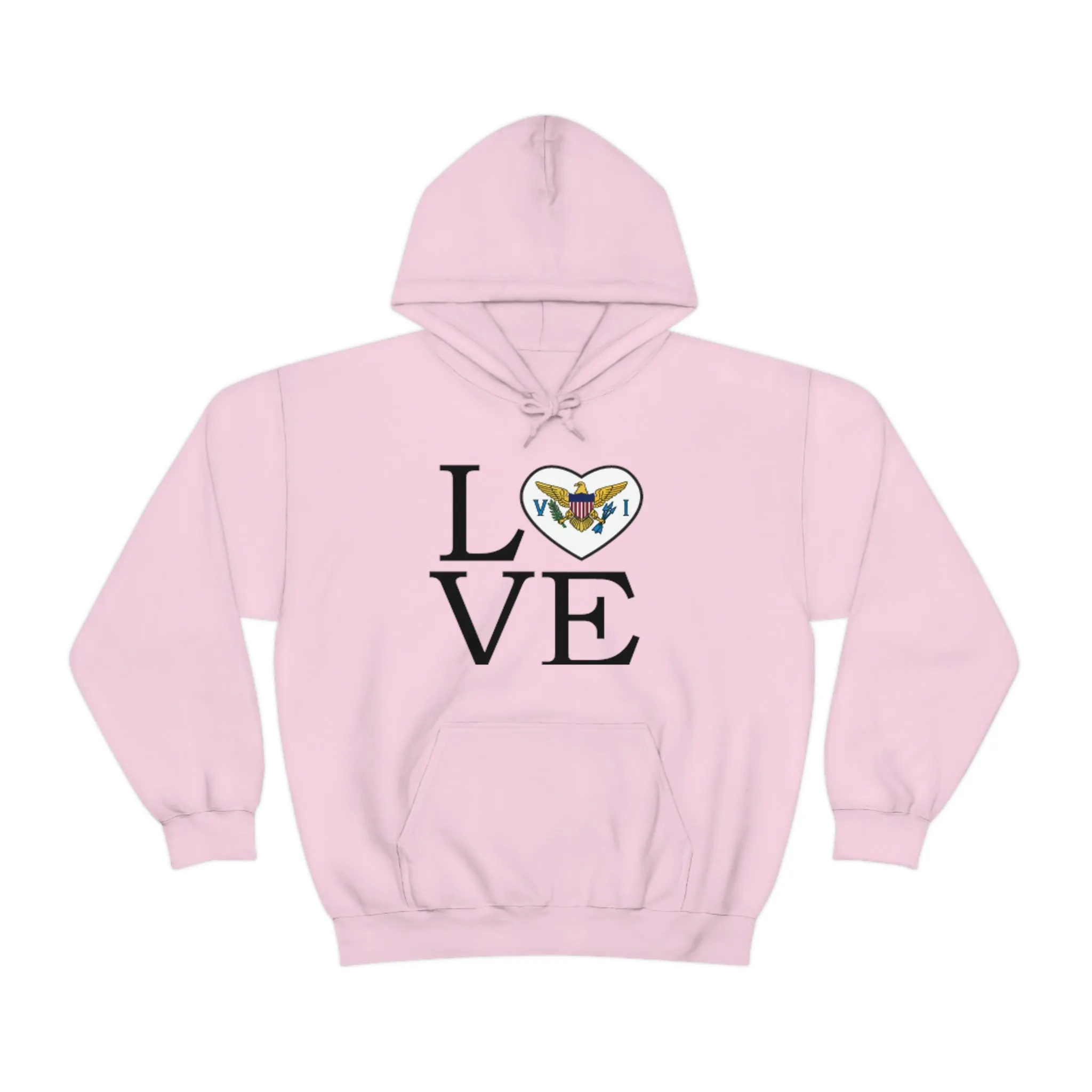 Heart of the USVI Flag Hoodie