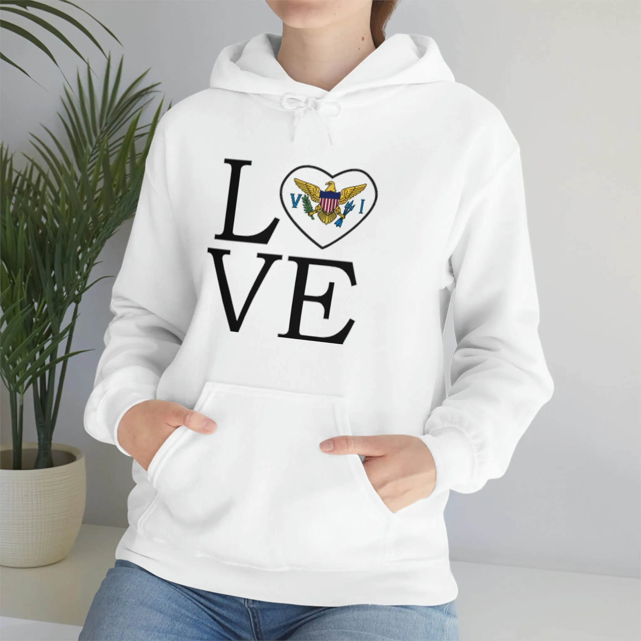 Heart of the USVI Flag Hoodie