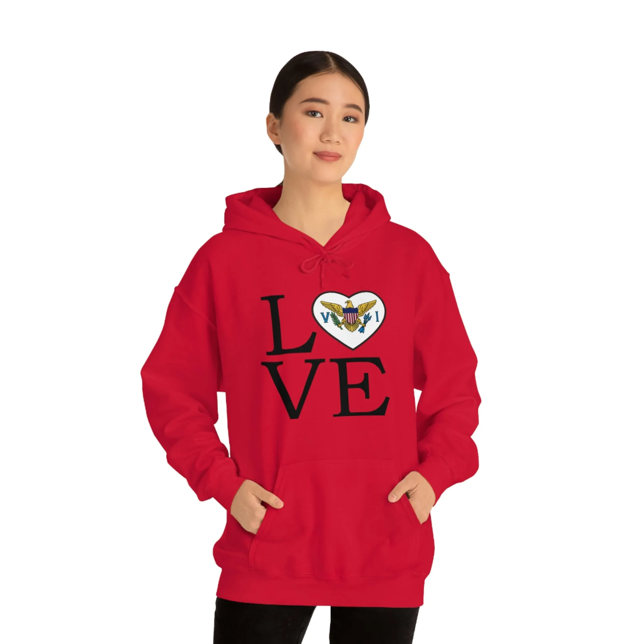 Heart of the USVI Flag Hoodie