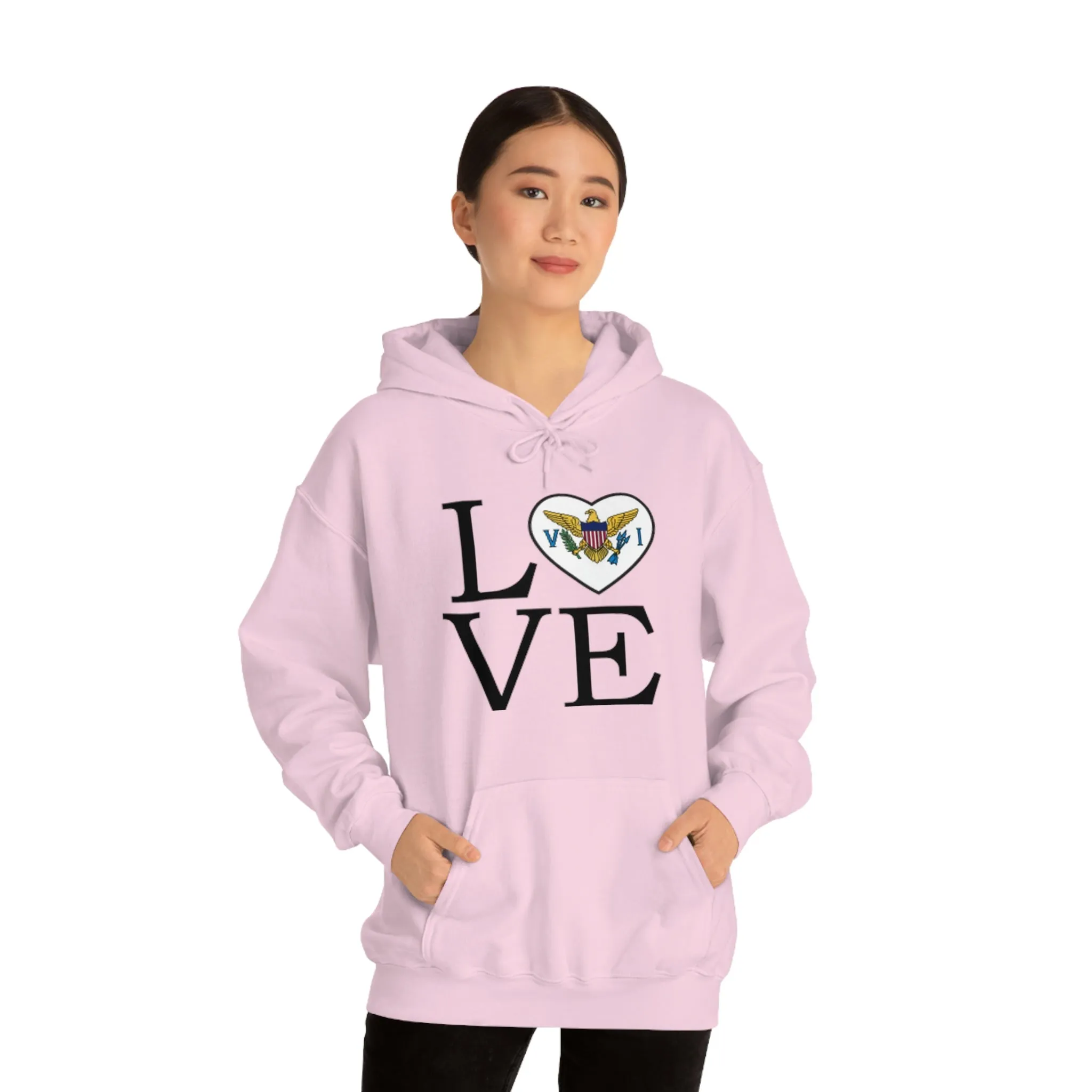 Heart of the USVI Flag Hoodie