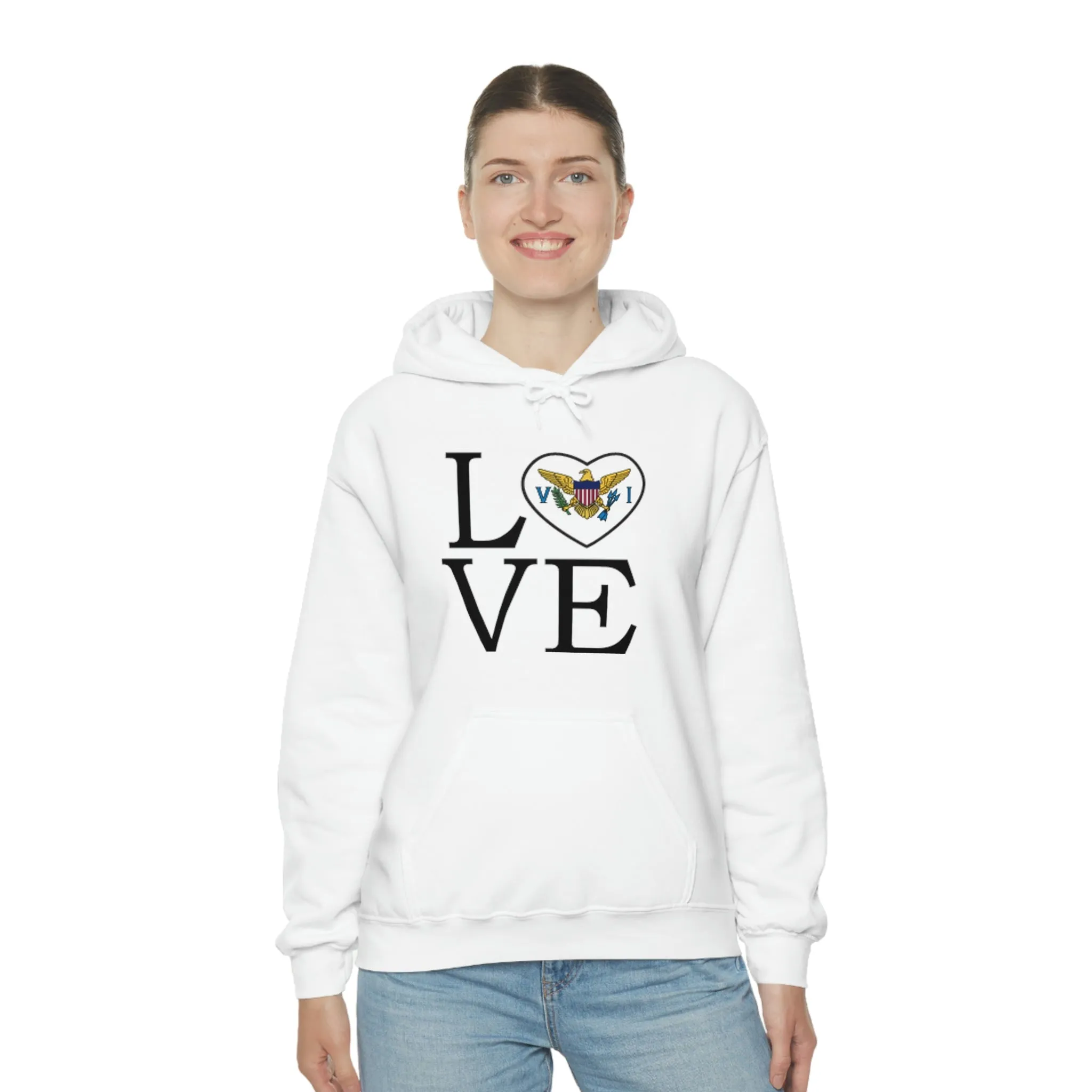 Heart of the USVI Flag Hoodie