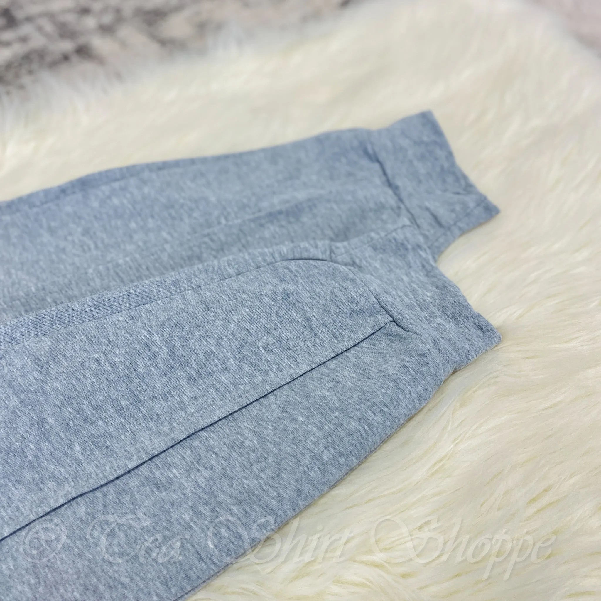 Heather Grey Tapered Lounge Pants