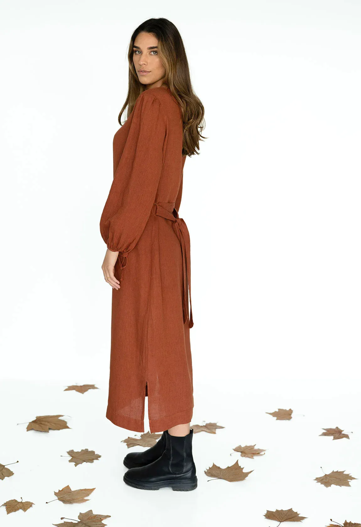 HUMIDITY - YVETTE DRESS - RUST