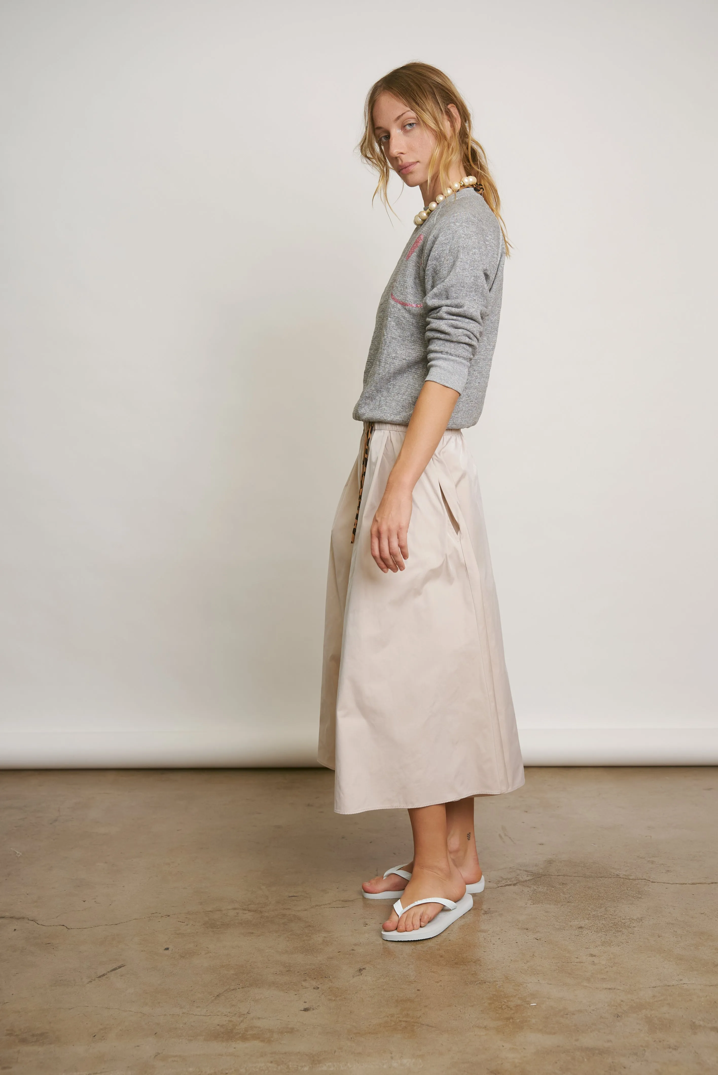 LE SKIRT | blush taffeta