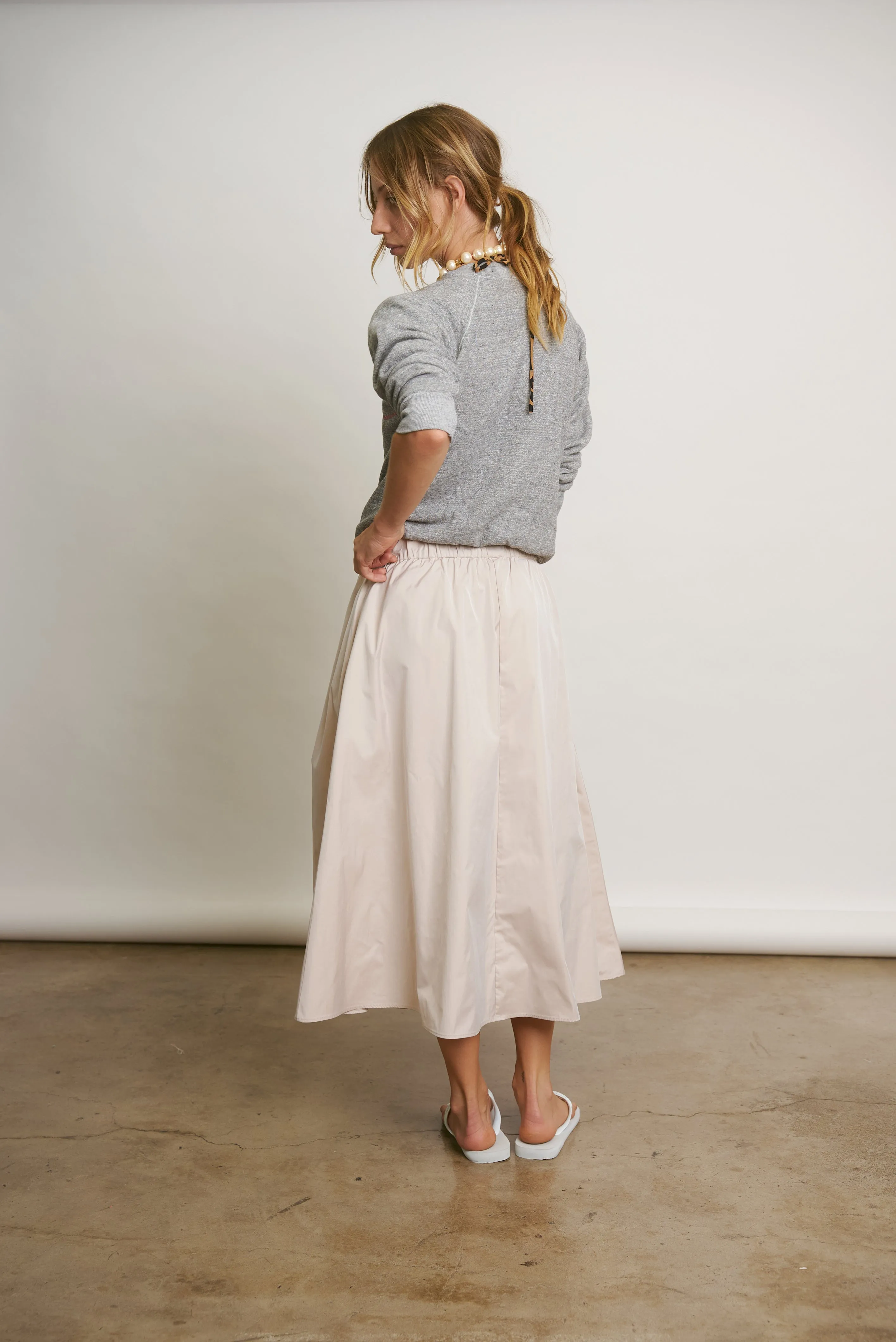 LE SKIRT | blush taffeta