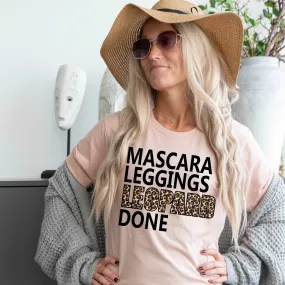 Mascara Leggings Leopard Done Shirt