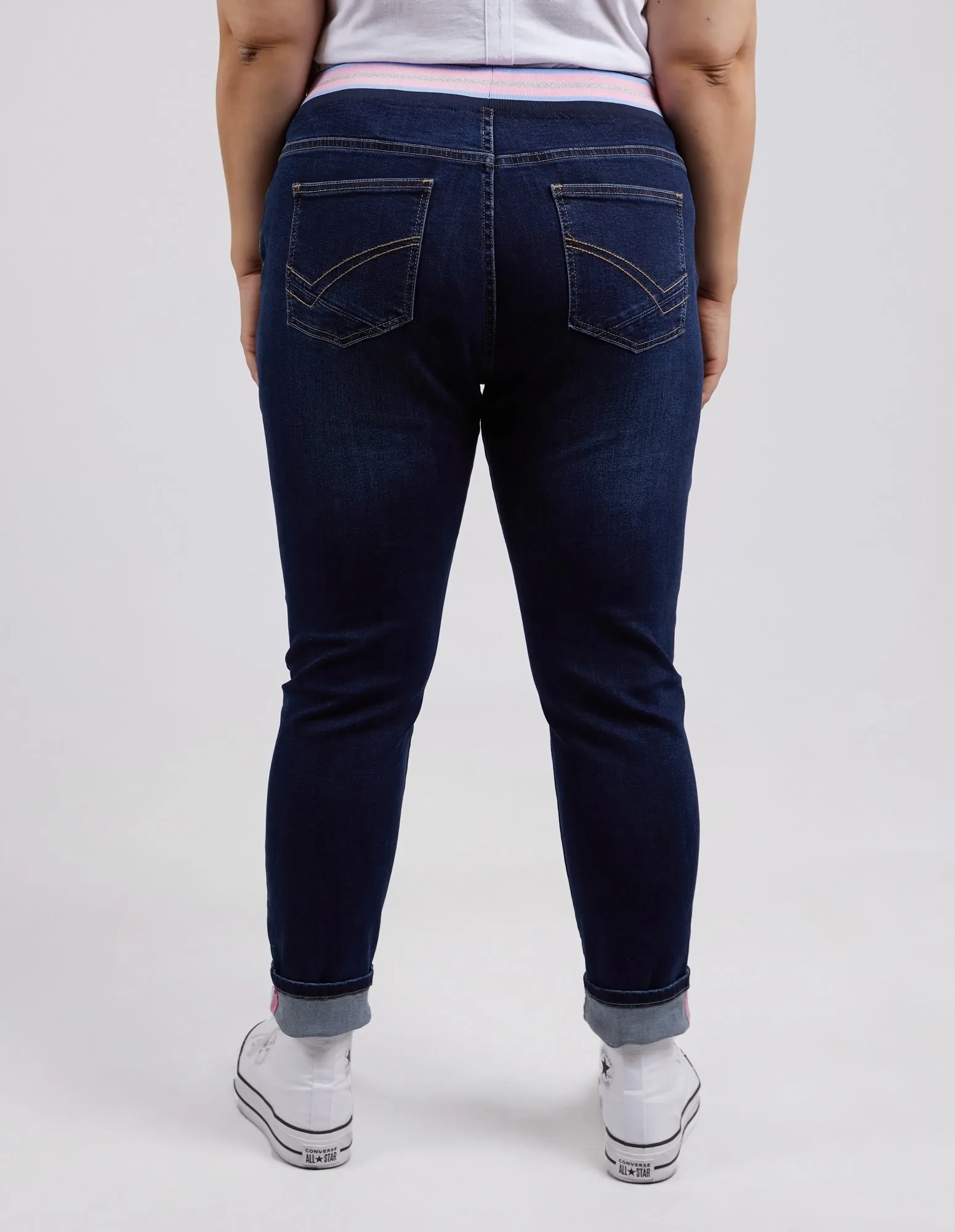 Melody Denim Jogger | Dark Blue Wash