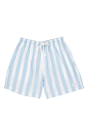 Men’s Boxers - Short Length - Stripe Blue