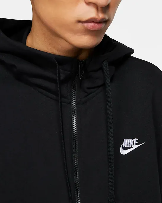 Nike Men's Sportswear Club Full Zip Hoodie BV2648-010 black