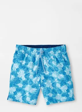 Peter Millar Linework Monstera Youth Swim Trunk