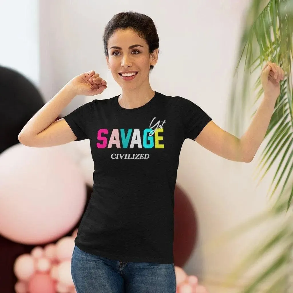 Savage yet civilized-Women's Triblend Tee