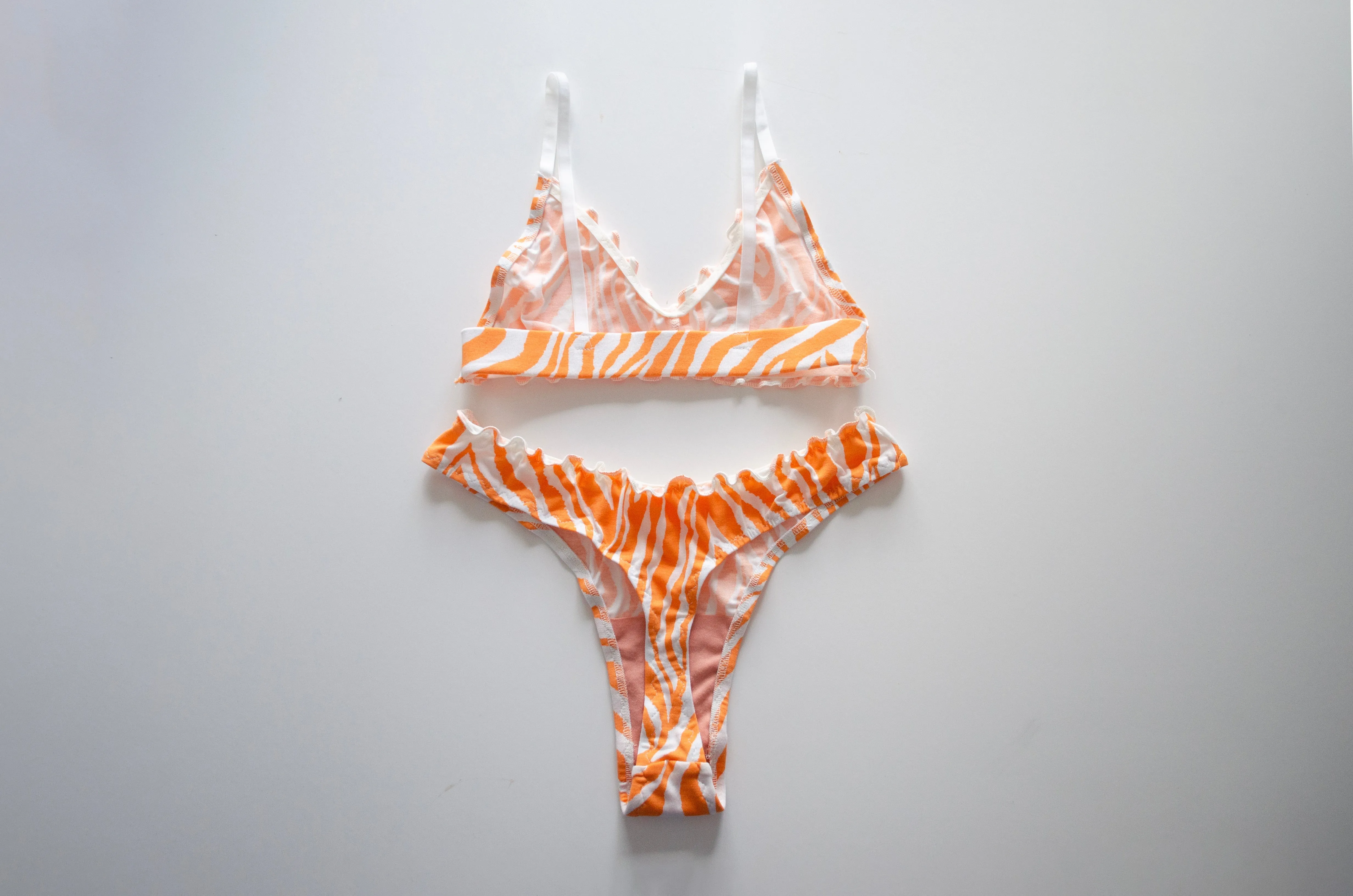 Tangerine Jersey Bralet