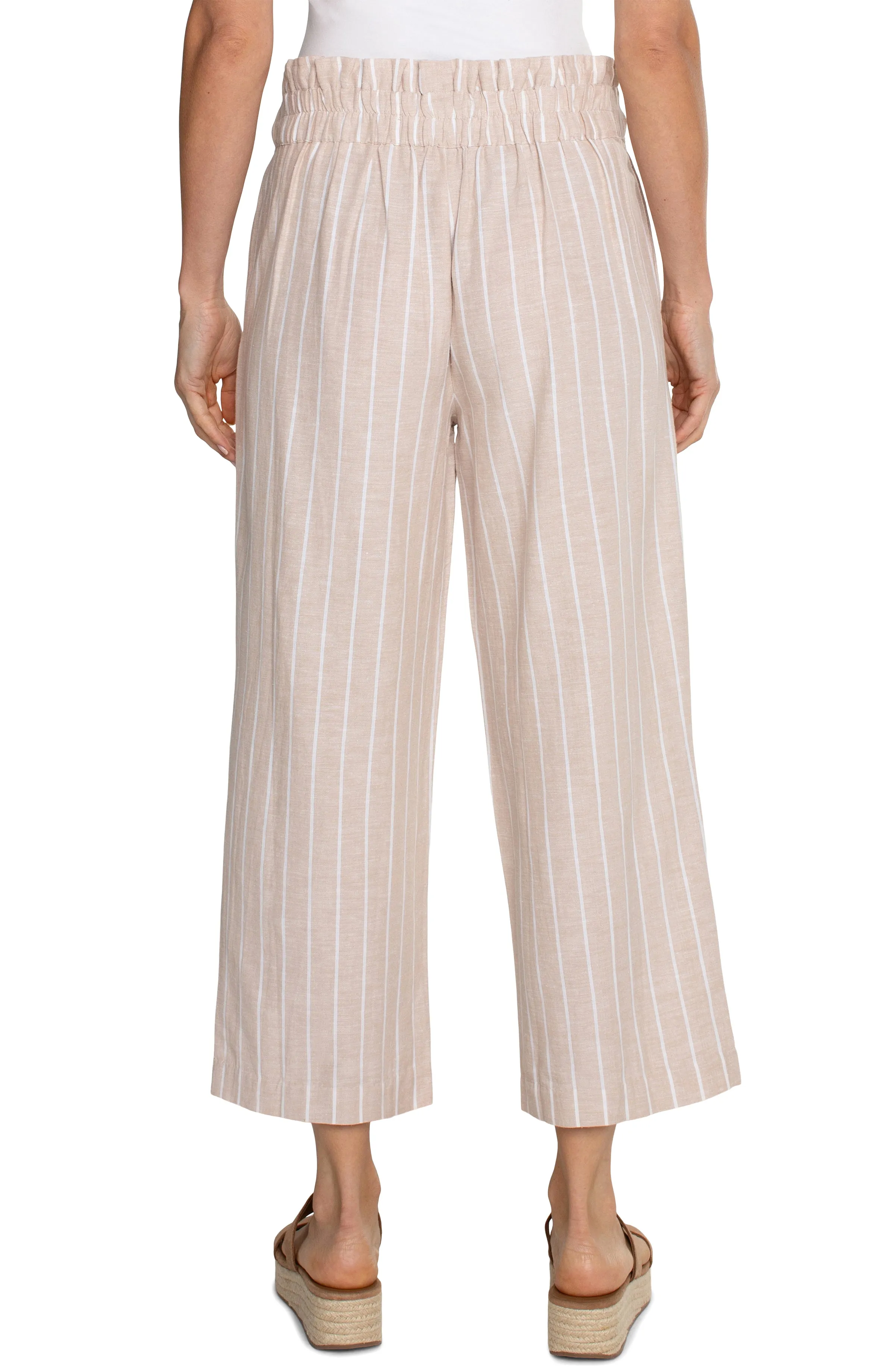 The Emilia Paperbag Waist Striped Trouser