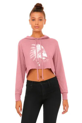 War Chief - Women's Crop Top Hoodie